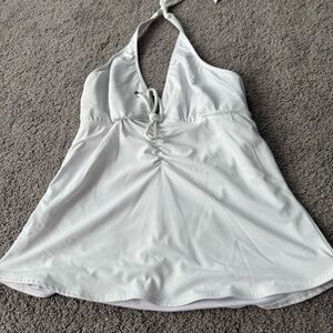 White Halter Tankini Halter Top